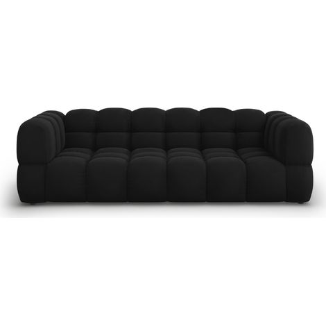 Canapé modulable 4 places en velours noir (1/5)