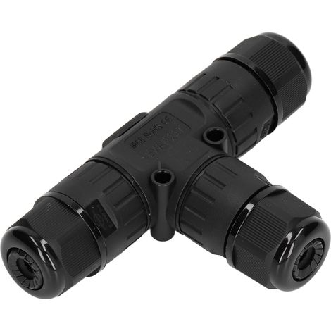 Caja de conexiones en T impermeable IP68 de 3 vías - EW-M20T-3P - Latón/PA66, 450V/16A para 9-12 mm (1/5)