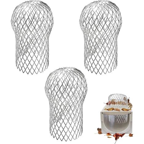 Crapaudine de Gouttière en Aluminium,Filtre Gouttiere,Filtre de Gouttière,Filtre Anti Feuille,Crapaudines Pour Gouttière,Protections De Gouttière pour Maison,Avant-toit,Fossé,Égou,15×9CM (1/5)