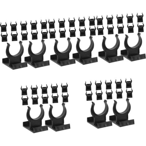 60 jeux de clips fixation pour plinthes meubles cuisine, en plastique (1/5)