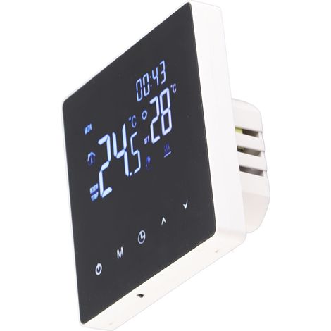 Digitales Thermostat mit weißem Touchscreen, Konstanttemperaturregler für Fußbodenheizung und Heizkessel, Wechselstrom 90–240 V, Modell K2MRH3A (1/5)