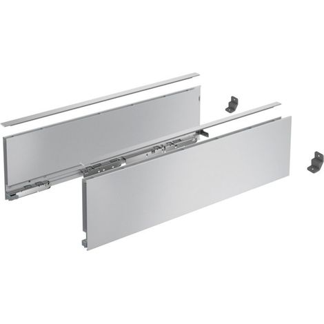 AvanTech YOU Set Zarge Höhe 139 mm, NL 350 mm, silber o. Frontbef. (1/5)