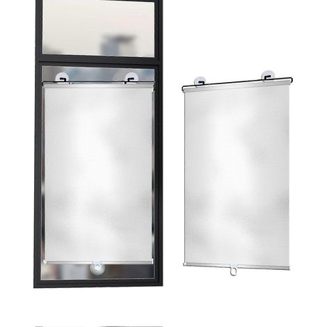 Pare-soleil rétractable pour vitres de voiture, 4 tailles, protection solaire pour vitres latérales, ventouses, rideau enrouleur, 40 x 125 cm (1/5)