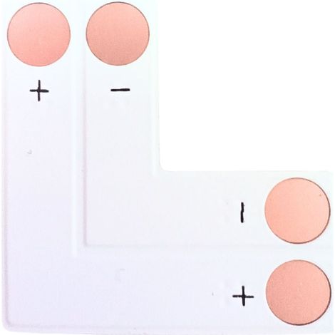 L"-Verbinder 10mm einfarbiger LED-Streifen für Ecken - Ohne