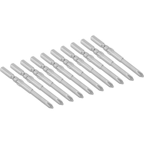 Set de 10 embouts tournevis 4mm en acier allié S2, cruciformes magnétiques pour vis électriques (1/5)