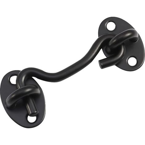 Privacy Hook Eye Buckle, loquet de porte en acier inoxydable pour porte de grange serrure de porte de grange chalet hook pour store de porte coulissant armoire de remise de grange salle de bain 1pc (4 (1/5)