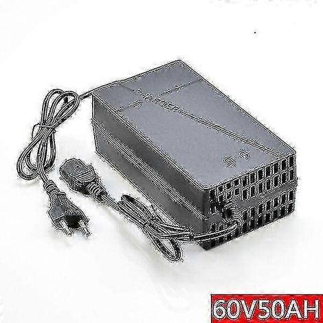Chargeur intelligent pour batteries au plomb-acide 48 V, 60 V, 72 V et 96 V (50 Ah et 60 Ah). Compatible avec tricycles électriques, véhicules, vélos, scooters, quads et karts. (1/5)