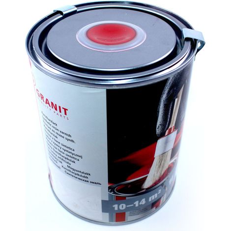 Vernis à peinture rouge feu RAL 3000 Nopolux Wilckens Granite, pot de 2,5 l