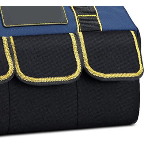 Verstärkte Werkzeugtasche aus dickem Oxford-Canvas, verschleißfest, multifunktional, Gürteltasche für Elektriker, praktische Aufbewahrung. (1/5)