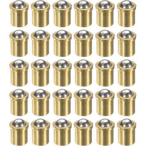 30pcs Plongeurs À Ressort À Bille 5x6mm En Laiton Perles De Positionnement De Précision Plongeurs À Ressort À Bille Verrou Porte Armoire Dispositifs Mécaniques Serres Meubles (1/5)