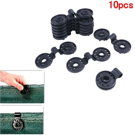 Clip de Fixation pour Brise Vue,Clip Spécial avec œillet en Plastique,Clips de Fixation Traités Anti-UV pour Brise Vue,Filet,Clôture,d'ombrage, 10PCS (1/5)
