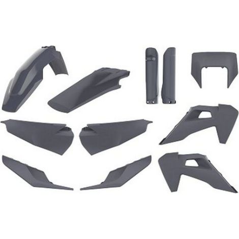 Polisport Husqvarna Te Fe 20 23 Kit di plastiche grigie resistenti