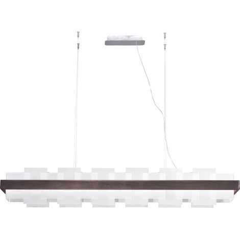 Kolarz RETTANGOLO Plafonnier Led Barre Droite Brunito Brossé