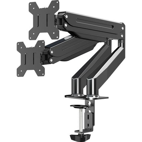 Esperanza Soporte De Escritorio Con Resorte De Gas Para 2 Monitores De Computadora 17"-27" Mache