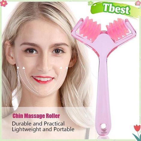 Tbest rouleau de massage du visage Rouleau de Massage du Menton, Raffermissement de la Peau du Visage, electromenager coussin (1/5)