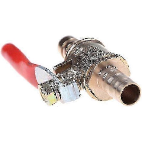 Vanne à bille d'arrêt en laiton Shytmv pour conduite d'eau/air/gaz/carburant, 8 mm (5/16"), raccord en ligne 8 mm (5/16") (1/5)