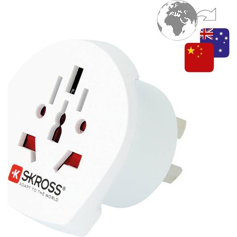 Skross 1.500222-E Adattatore da viaggio CA W to AUS/CHINA (1/5)
