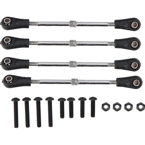 4 Pièces Tige de Direction Réglable pour Camion Monstre 1/10 RC - Compatible Racing Truck (1/5)