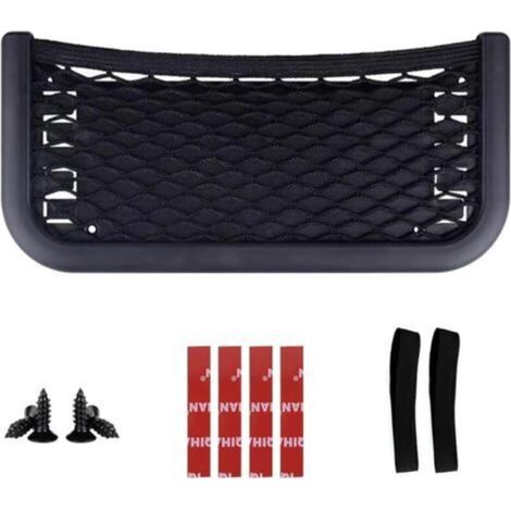 Filet Rangement pour Voiture, Trois Modes D'installation, Multifonctionnel Sac Pocket Organizer de Voiture pour Ustensiles, Camping-Cars, Bateaux, Maison (1/5)