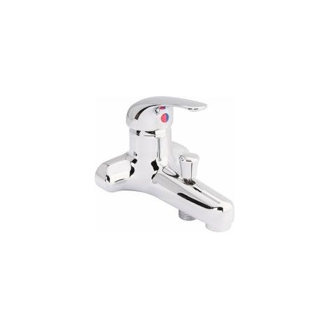 Colonne thermostatique, robinet de douche en laiton haut G3/4 (26,4 mm) + bas G1/2 (21 mm) + entraxe (150 mm), (1/4)