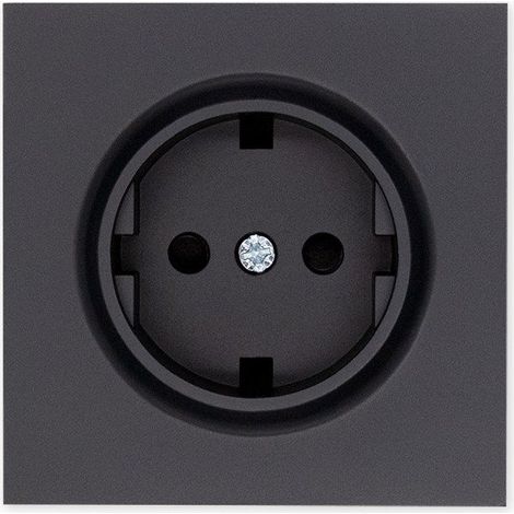 Tapa Enchufe Schuko Atmoss Dynamic Art S40 Negro