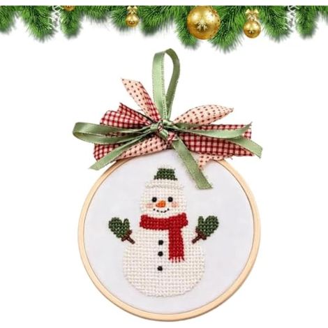 Générique Kit De Broderie Ornements De Noël Décoration Sapin Saisonnière (1/5)
