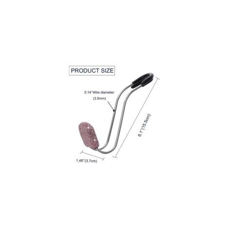 Gancio universale per schienale del sedile auto, accessori per auto Bling, 2 pezzi (rosa) - Crezuo