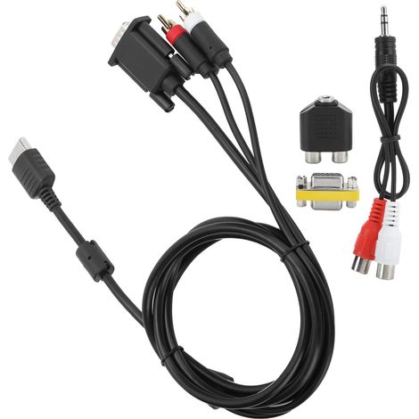 Câble VGA haute définition avec adaptateur audio pour Sega Dreamcast DC (1/5)
