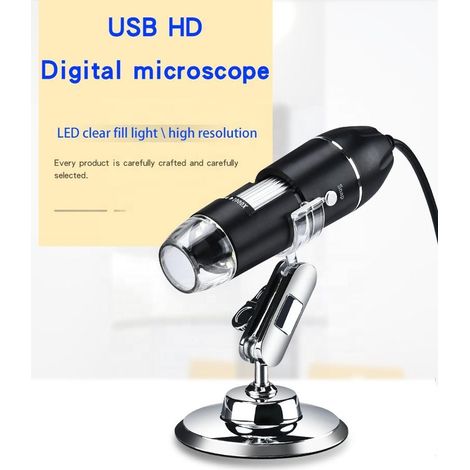 Microscope de mesure portable 1000X, interface USB numérique, microscope biologique (1/5)