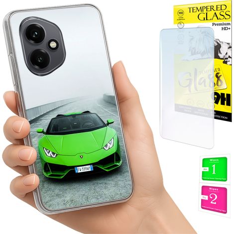Funda para Honor X7d / 400 Smart Photo Cover Case Back Case + cristal 9H (1/5)