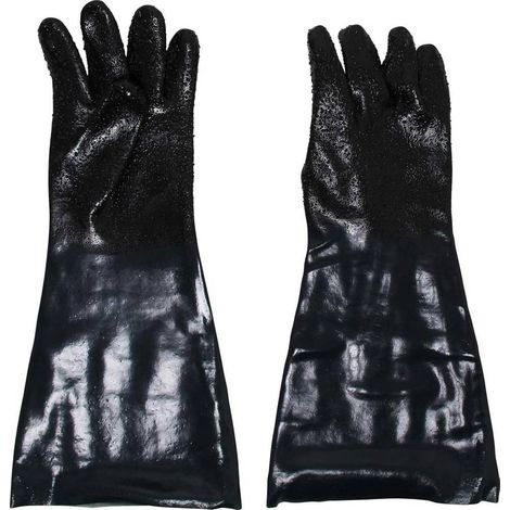 Gants de Rechange pour Cabine de Sablage à Air Comprimé - 17,5 x 6,3 x 21,8 cm - Résistants et Confortables - D-Work