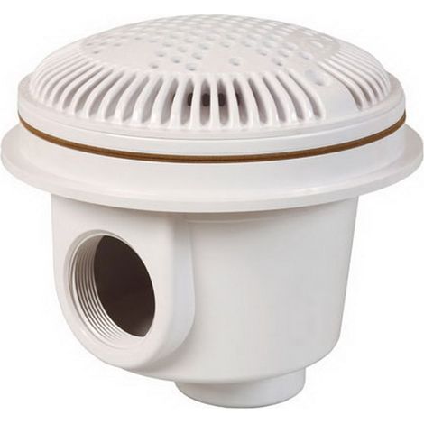Bonde de fond Hayward ANTI VORTEX 2 pouces pour piscine béton coloris blanc