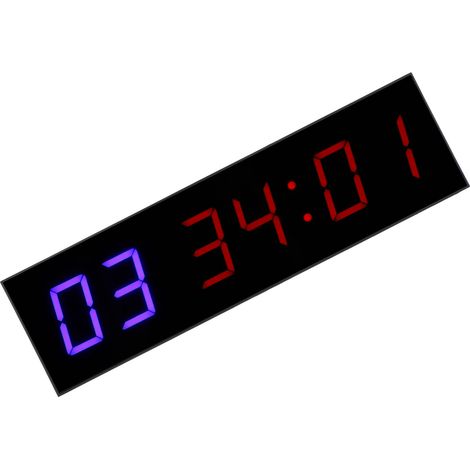 Fitness-Timer mit Intervallfunktion, 6-Bit-LED-Trainingsanzeige, Countdown-Funktion, Stoppuhr mit Fernbedienung, 4,6 cm (1,8 Zoll), 110–240 V Wechselstrom, EU-Stecker (1/5)