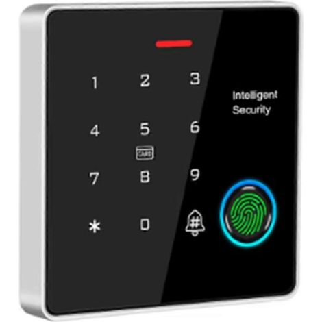 Système de contrôle d'accès de sécurité autonome, RFID double fréquence (125 kHz + 13,56 MHz), prend en charge la reconnaissance par mot de passe, par carte et par empreinte digitale, étanche IP67. (1/5)