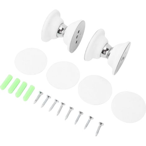 Lot de 2 loquets magnétiques pour porte de caravane, résistants aux intempéries, en acier inoxydable et PVC, pour housse de cabine de remorque (1/5)