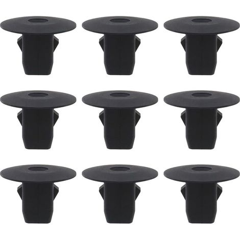 Store 100pcs Clip de Retenue de Garde-Boue Doublure de Garde-Boue de Voiture Attaches de Retenue à œillets 90682-SEA-003 Pièces de Rechange Automobiles en Plastique, Noir (1/5)