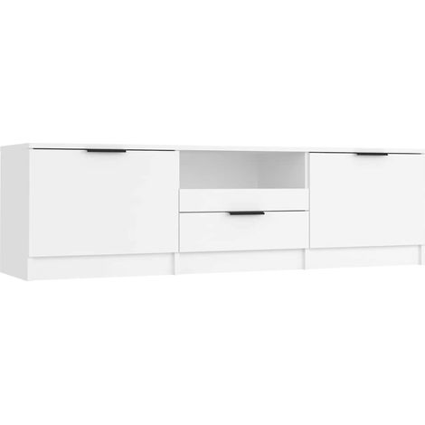 vidaXL Mueble de TV blanco 140x35x40 cm madera de ingeniería (1/2)