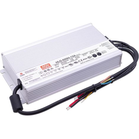 Mean Well HLG-600H-12A LED Netzteil 480W 12V 40A IP65 Schaltnetzteil CV (1/4)