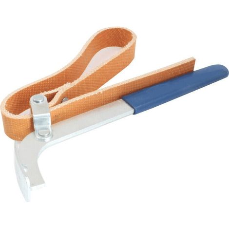 CHIAVE A NASTRO FASCIA SMONTAGGIO FILTRO OLIO 25 160 mm IN ACCIAIO E GOMMA 381sa