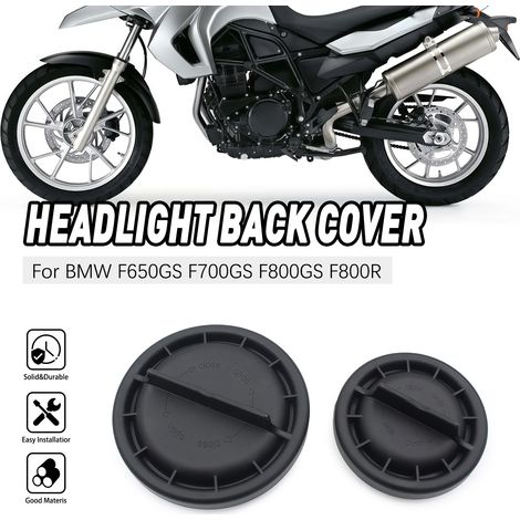 Waterproof and dustproof headlight cover for BMW F650GS, F700GS, F800GS and F800R.