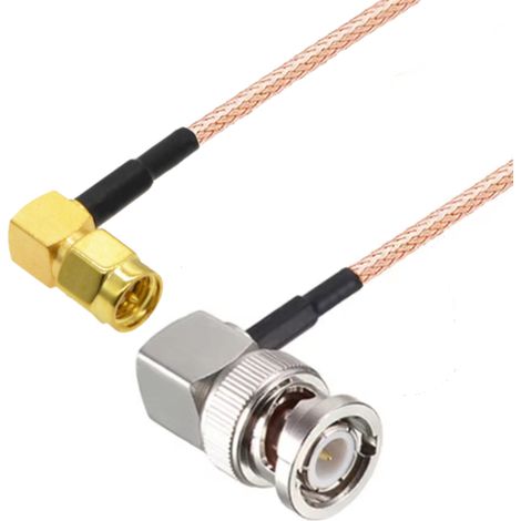Cable pigtail con conector BNC / conector SMA RG316 de 50 cm