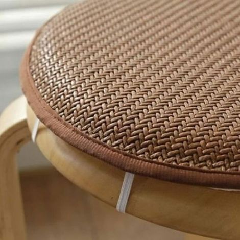 Coussin Siège Tabouret 30 cm - Polyester + Liens de Fixation - Confort & Stabilité (1/4)