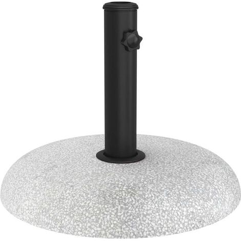 Socle pare-soleil : 20,9 kg, en béton circulaire gris clair (1/5)