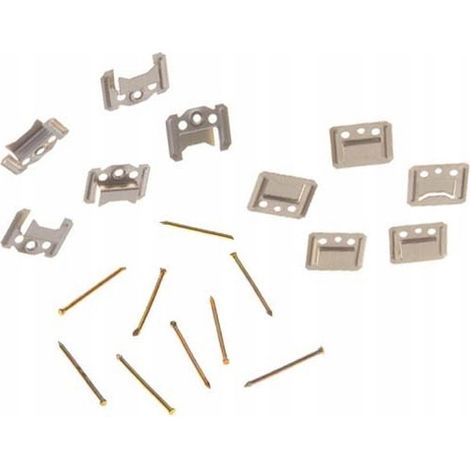 Clip de montaje no-name mounting clips galvanizado 2 mm 100 unidades