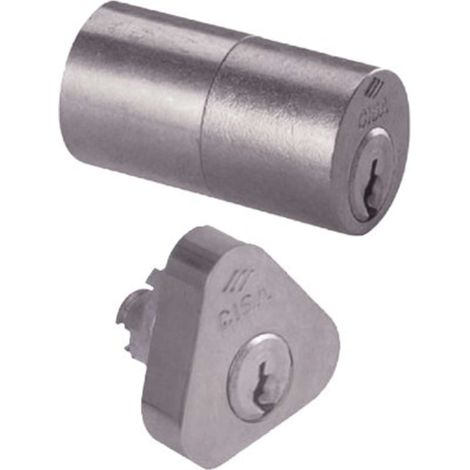 COPPIA CILINDRI ESTERNI 02139-12 HAND CISA - OTTONE NICHELATO CHIAVI 3 - 1 pezzo