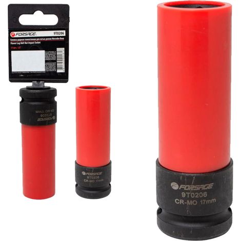 Bussola a impatto da 1/2" per cerchi in alluminio da 17 mm