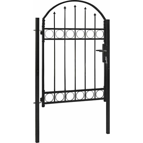 Maison Exclusive - Gartentor ASSEN mit Bogenabschluss Stahl 100 x (1/5)