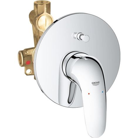 Einhand-Badewannen- und Brausebatterie 193 mm aus verchromtem Messing - Grohe New Eurostyle
