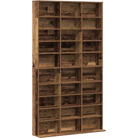Maison Exclusive - Mobile per CD con lo scaffale Legno vecchio 101 x 23 x 177,5 cm