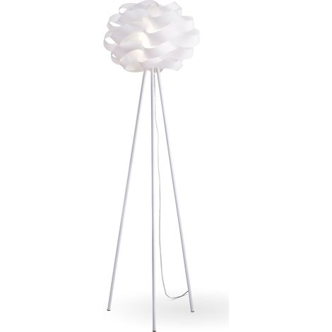 Piantana Moderna 3 Piedi Cloud Polilux ® Bianco E Metallo 1 Luce E27 (1/2)